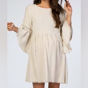 PinkBlush Raw Edge Maternity Dress